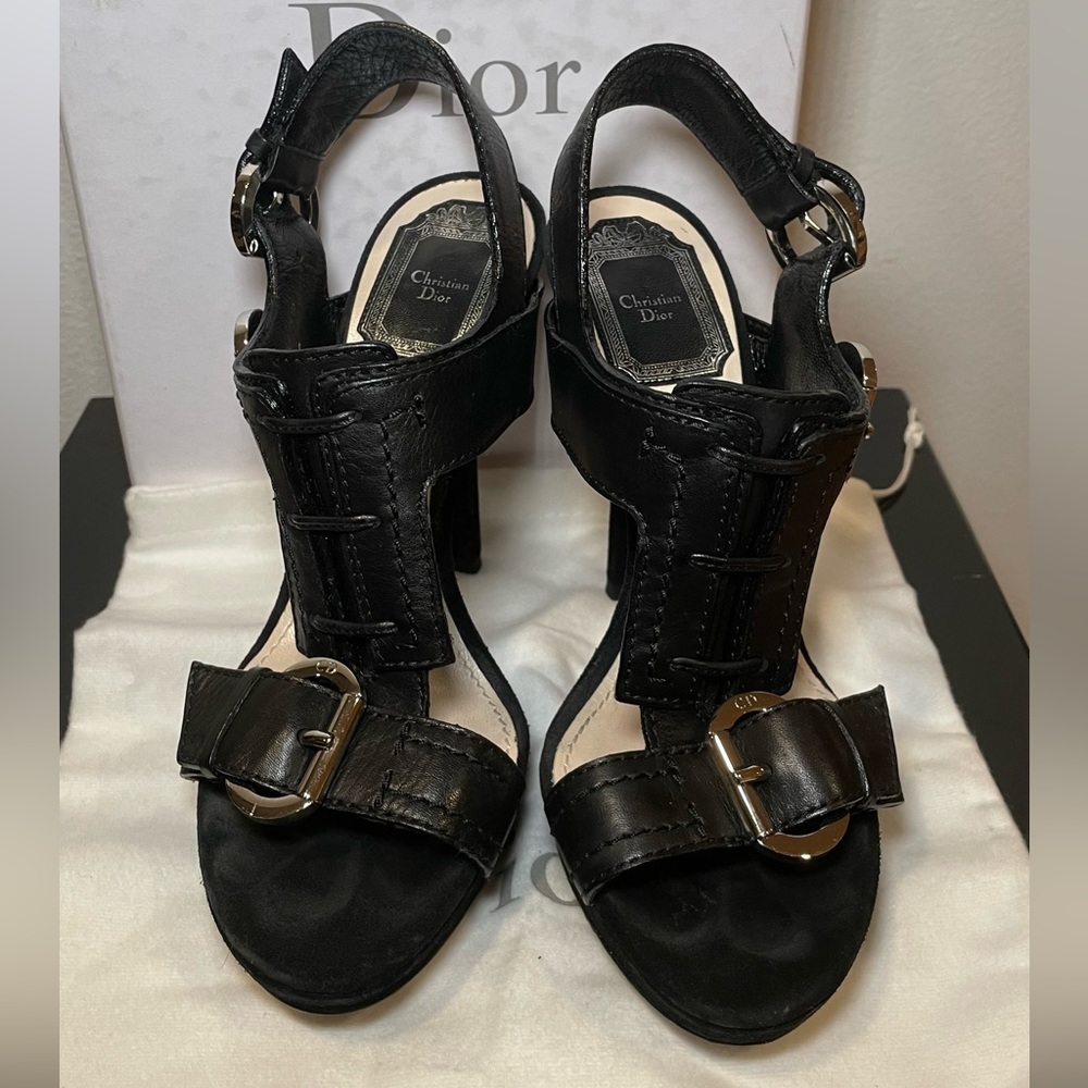Authentic Dior Amazone Sandal in Black